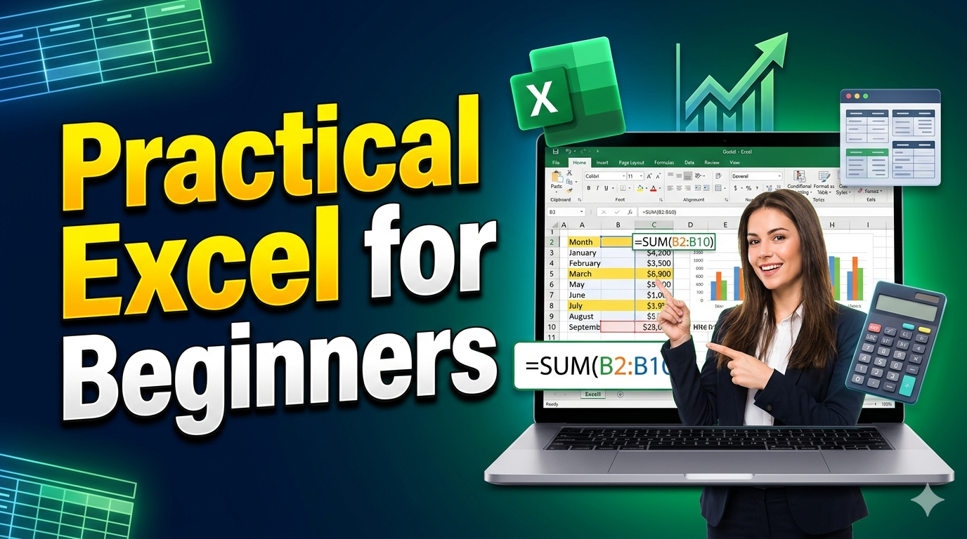 Practical Excel for Beginners - Job-Ready Accounting Skills in 60 Days